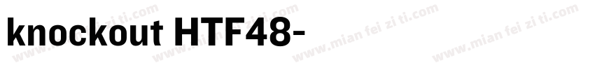 knockout HTF48字体转换